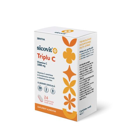 Sicovit Triplu C, 24 comprimate, Zentiva 727196