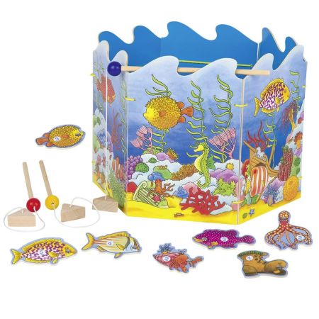 Joc de pescuit cu 3 undite, 3 ani+, 19 piese, Goki