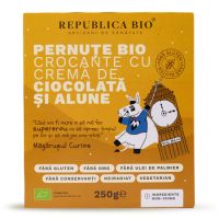 Pernute Bio crocante cu crema de ciocolata si alune, 250 g, Republica Bio