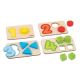 Set de 4 puzzle cu piese mari Invat Numerele, 2 ani+, Goki 727378