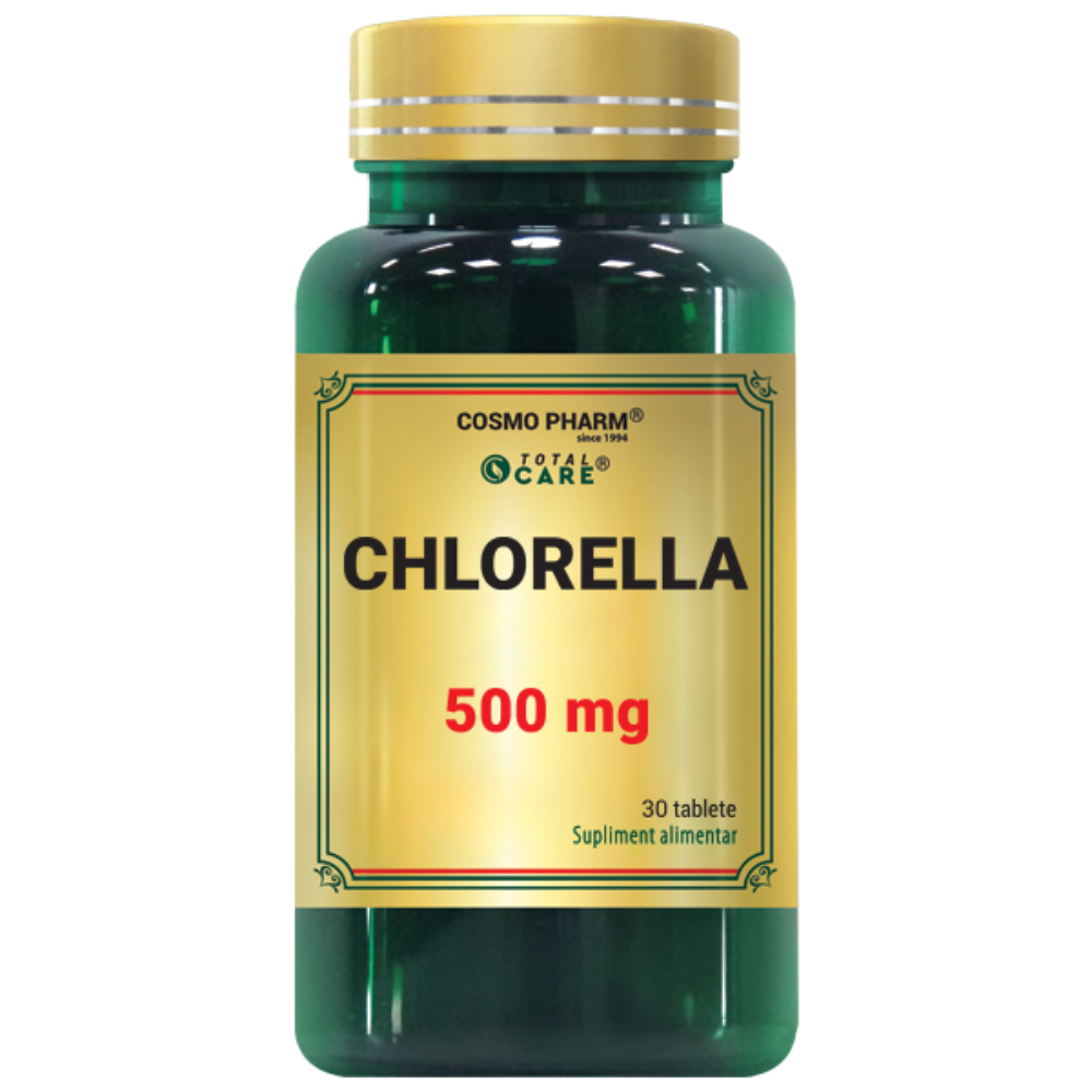 Chlorella, 500 mg, 90 comprimate, Cosmo Pharm