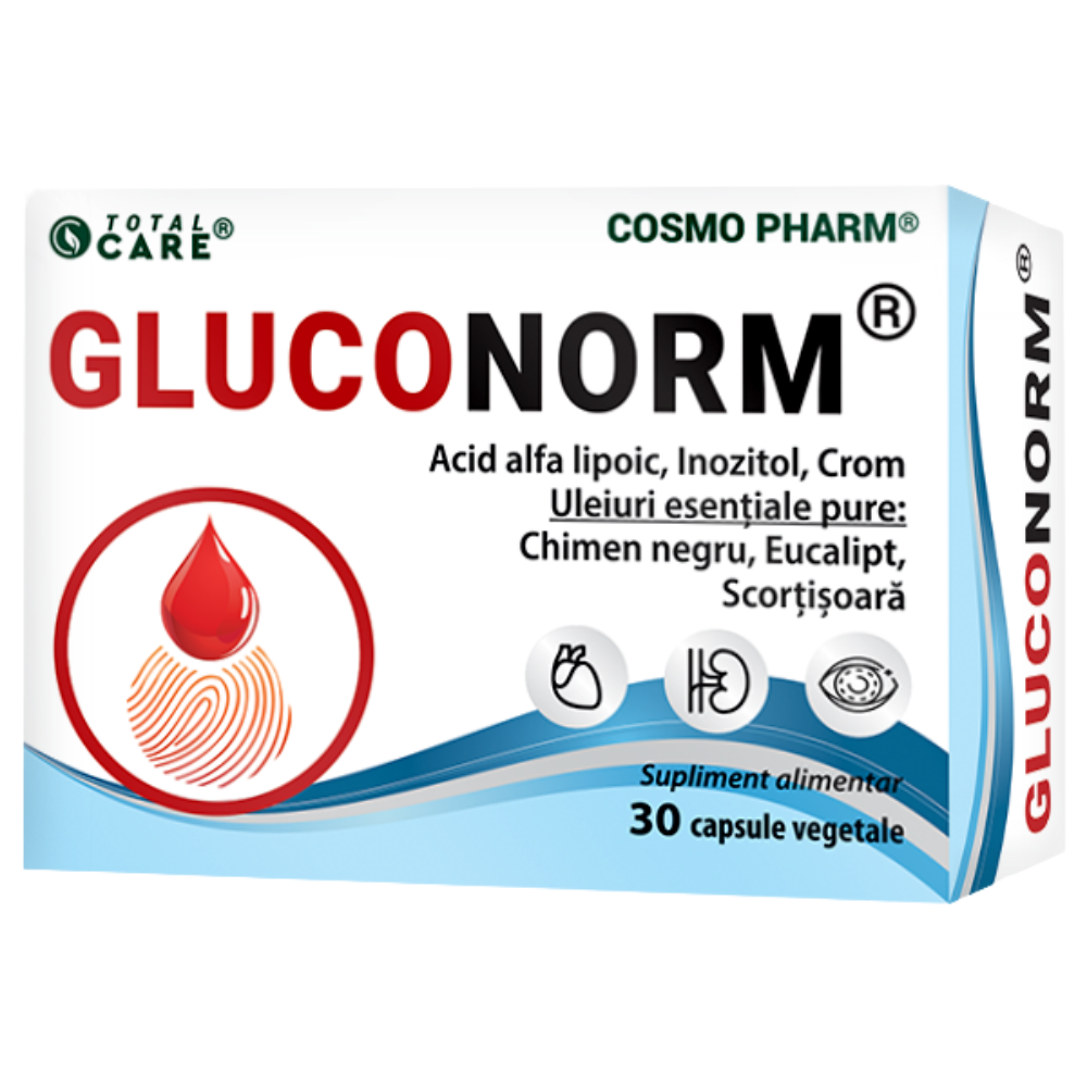 Gluconorm, 30 capsule, Cosmo Pharm