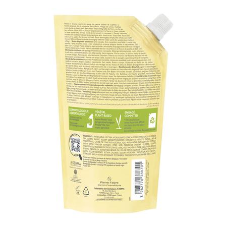 Refill ulei de dus emolient pentru piele uscata cu tendinta atopica Exomega Control, 500 ml, A-Derma 727564