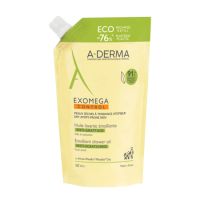 Refill ulei de dus emolient pentru piele uscata cu tendinta atopica Exomega Control, 500 ml, A-Derma