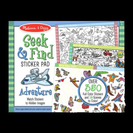 Set de abtibilduri Cauta si gaseste aventura, 4 ani+, Melisa & Doug