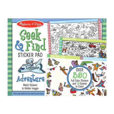 Set de abtibilduri Cauta si Gaseste Aventura, 4 ani+, Melissa & Doug