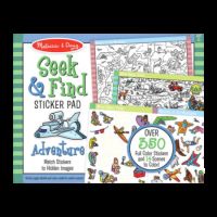 Set de abtibilduri Cauta si Gaseste Aventura, 4 ani+, Melissa & Doug