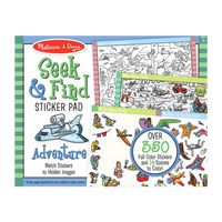 Set de abtibilduri Cauta si Gaseste Aventura, 4 ani+, Melissa & Doug