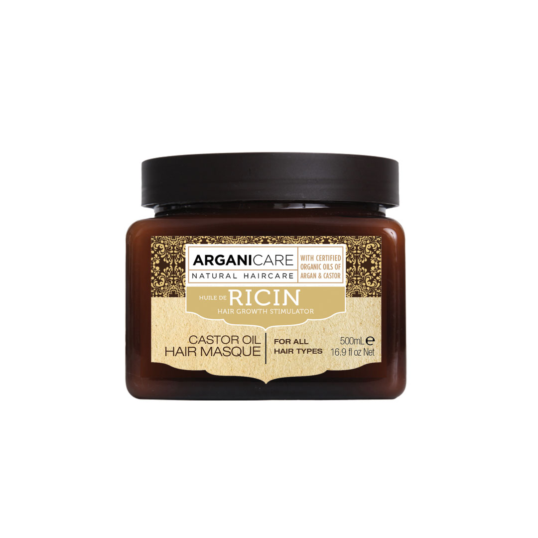 Masca reparatoare cu ulei de ricin, 500 ml, Arganicare
