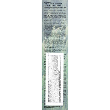 Crema calmanta anti-imperfectiuni cu teca si arbore de ceai Tea-Trica, 20 ml, Skin1004 727752