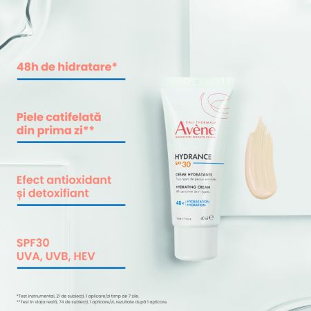 Crema hidratanta SPF 30 Hydrance, 40 ml, Avene 727806