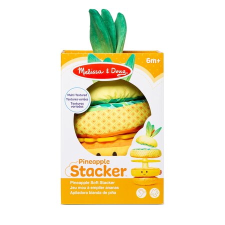 Jucarie de stivuit pentru bebelusi, Ananas, 6 luni+, Melissa & Doug 727849