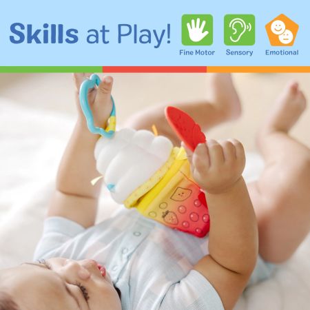Jucarie pentru bebelusi Paharul de ceai cu bule, 0 luni+, Melissa & Doug 727888