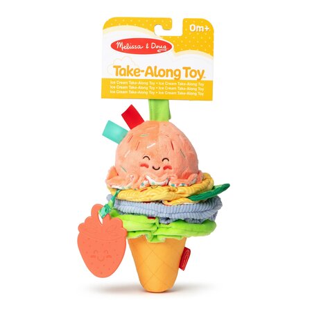 Jucarie de calatorie pentru bebelusi, Inghetata la cornet, 0 luni+, Melissa & Doug 727906