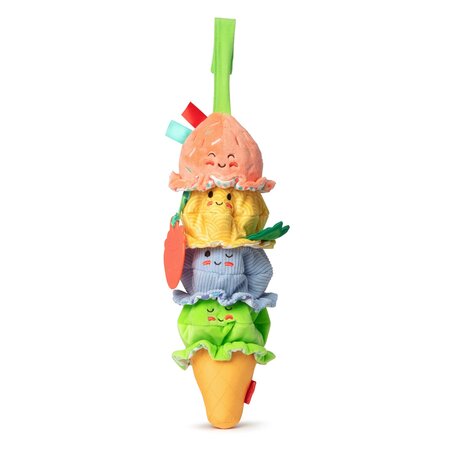 Jucarie de calatorie pentru bebelusi, Inghetata la cornet, 0 luni+, Melissa & Doug 727907