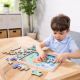 Puzzle din lemn cu rotite dintate, Ocean, 3 ani+, 18 piese, Melissa & Doug 727949