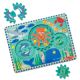 Puzzle din lemn cu rotite dintate, Ocean, 3 ani+, 18 piese, Melissa & Doug 727947