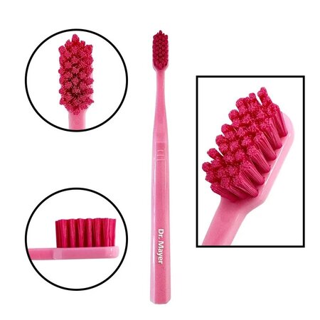 Periuta de dinti pentru copii Ultrasoft 3980, Roz, 1 buc, Dr. Mayer 727922