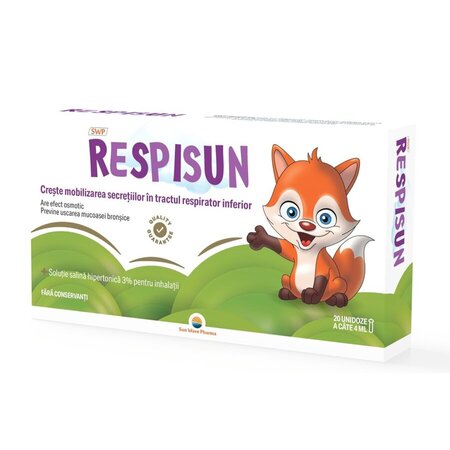 Respisun Solutie Salina hipertonica, 20 x 4 ml, Sun Wave Pharma 823941