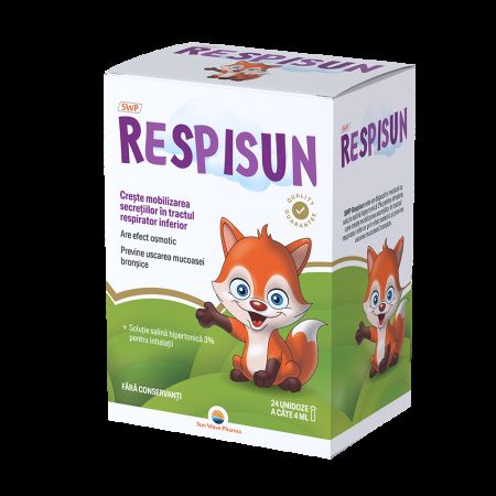 Respisun Solutie Salina hipertonica, 24 x 4 ml, Sun Wave Pharma 732363