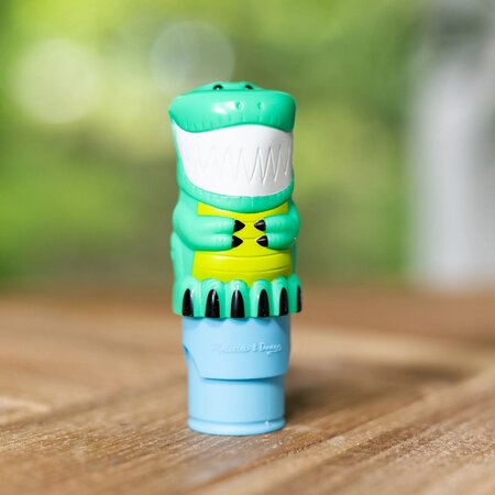 Caiet de activitati cu stampila pentru autocolante Sticker WOW!, Dinozaur, 3 ani+, Melissa & Doug 727994