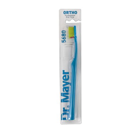 Periuta de dinti ortodentica Ultrasoft 5680, Albastru, 1 buc, Dr. Mayer 728002