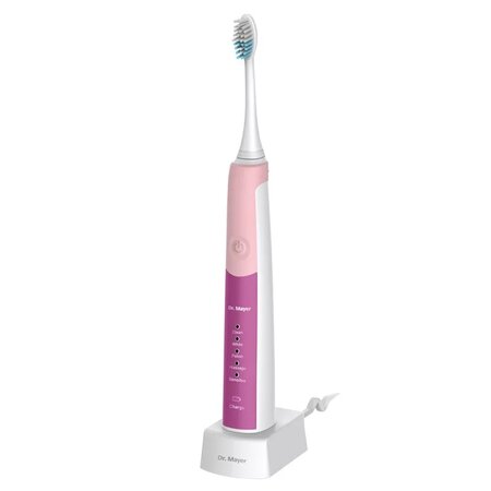 Periuta de dinti electrica sonica, Alb/Roz, Dr. Mayer 728017
