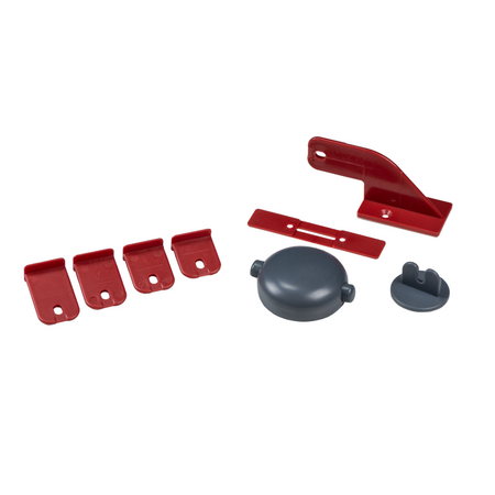 Incuietoare adeziva pentru dulap cu usa dubla Dark Grey, 1 bucata, Safe and Care 728031