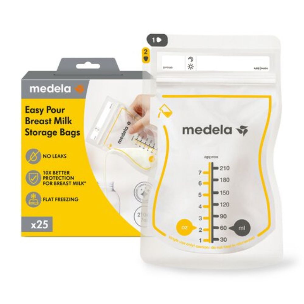 Pungi pentru depozitarea laptelui matern, 25 x 210 ml, Medela