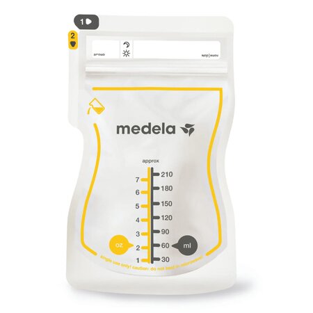 Pungi pentru depozitarea laptelui matern, 50 x 210 ml, Medela 803972