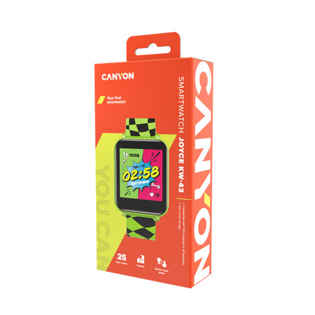 Smartwatch pentru copii, Verde, Joyce KW-43, 1 bucata, Canyon 728076