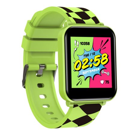 Smartwatch pentru copii Dual Bluetooth, Verde, m, 1 bucata, Canyon