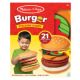Joc educativ de stivuire si potrivire Burgerul Gigant, 4 ani+, 21 piese, Melissa & Doug 728164