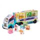 Camion cu remorca, 28 cuburi din lemn cu litere si 3 figurine Paw Patrol Patrula Catelusilor, 3 ani+, Melissa & Doug 728173