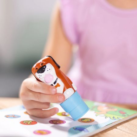Caiet de activitati cu stampila pentru autocolante Sticker WOW!, Catel, 3 ani+, Melissa & Doug 728187