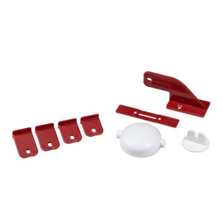 Incuietoare adeziva pentru dulap cu usa dubla, White, 1 bucata, Safe and Care 728195