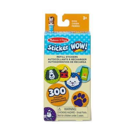 Rezerva autocolante Sticker WOW!, Catel, 3 ani+, 300 bucati, Melissa & Doug