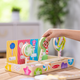 Joc din lemn pentru dezvoltarea indemanarii Acadele Multicolore, 3 ani+, 30 piese, Melissa & Doug 728262