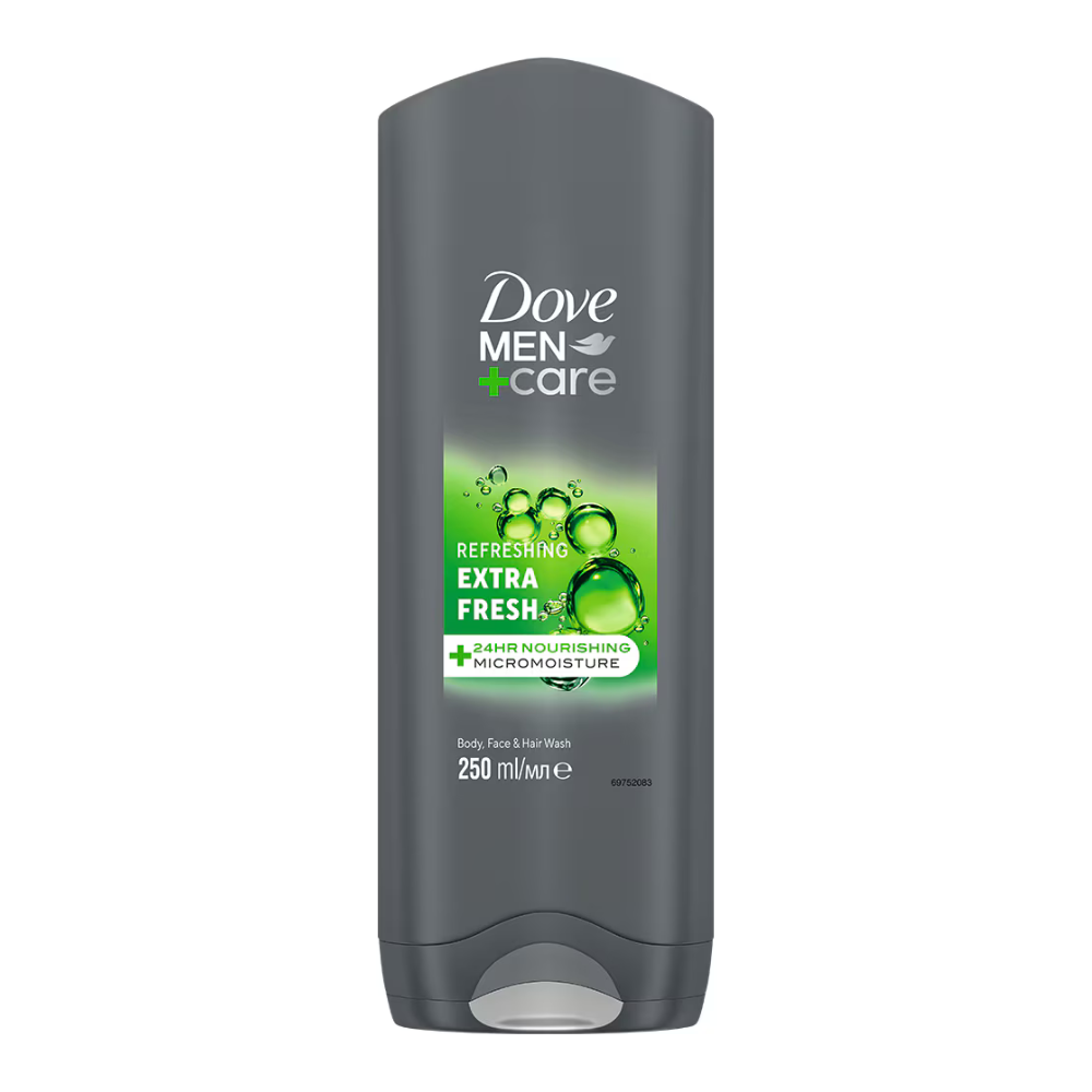 Gel de dus 3in1 Men Care, Extra Fresh, 250 ml, Dove