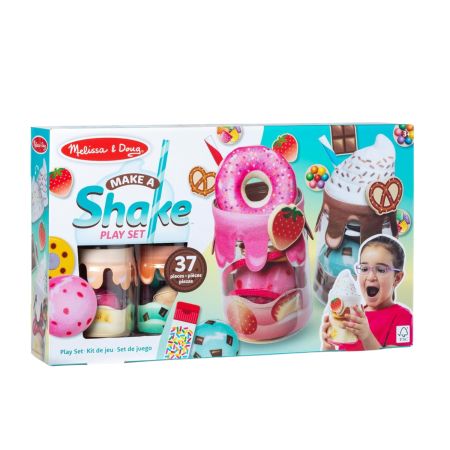 Set de joaca pentru dezvoltarea indemanarii si a creativitatii Make a Shake, 3 ani+, 37 piese, Melissa & Doug