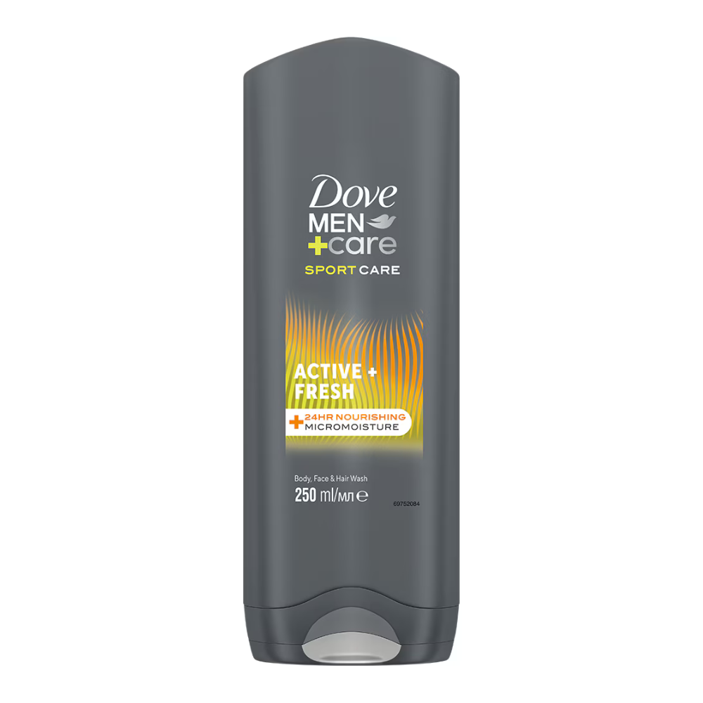 Gel de dus 3in1 Men Care, Active+Fresh, 250 ml, Dove