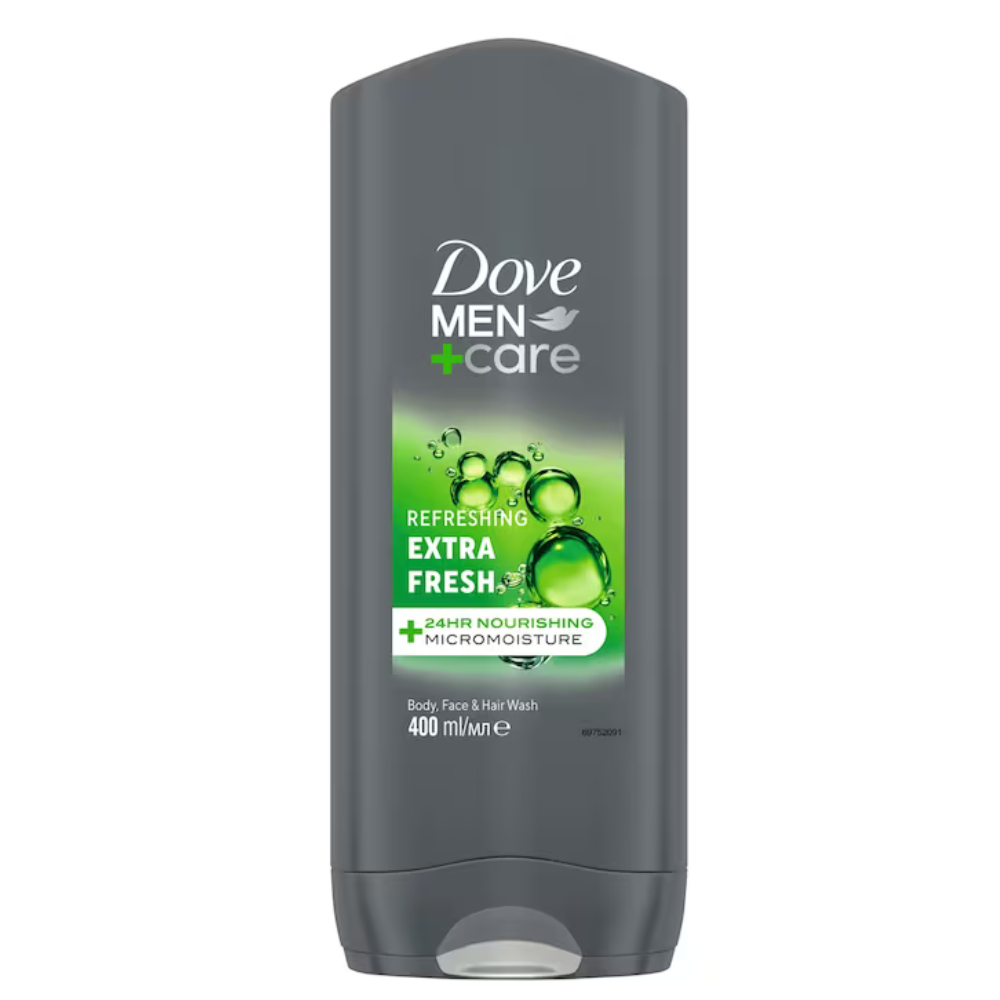 Gel de dus 3in1 Men Care, Extra Fresh, 400 ml, Dove