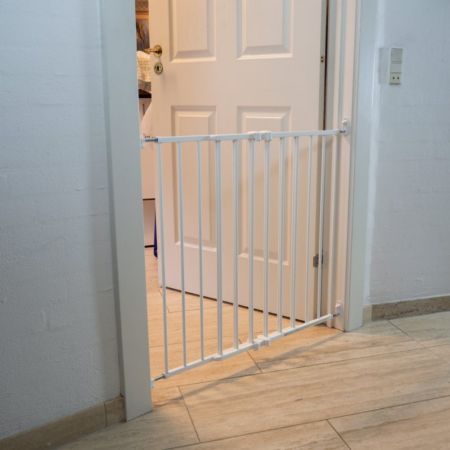 Poarta de siguranta pentru copii, 66-110 cm, White, SafeGate Advanced, 1 bucata, Safe and Care 728311