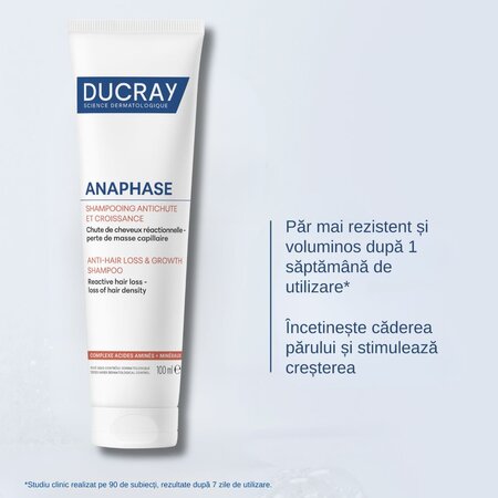 Sampon impotriva caderii reactive a parului Anaphase, 100 ml, Ducray 728324