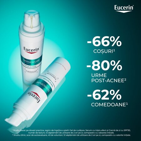 Ser cu tripla actiune Dermo Pure, 40 ml, Eucerin 728374