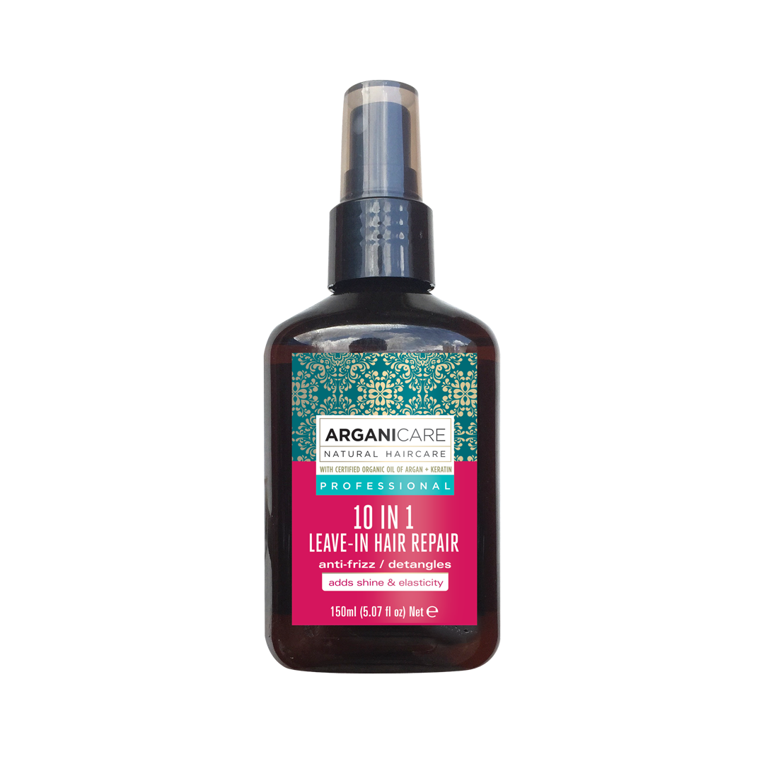 Spray reparator cu Keratina 10 in 1, fara clatire, 150 ml, Arganicare