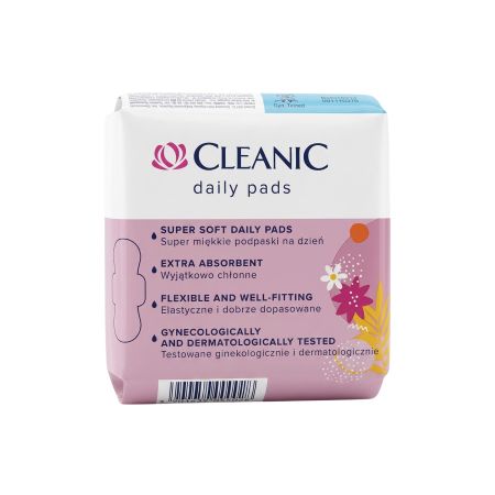 Absorbante de zi din bumbac organic Pure Cotton, 10 bucati, Cleanic 766967
