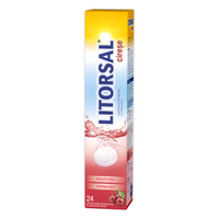 Litorsal electroliti cu aroma de cirese, 24 comprimate efervescente, Zdrovit