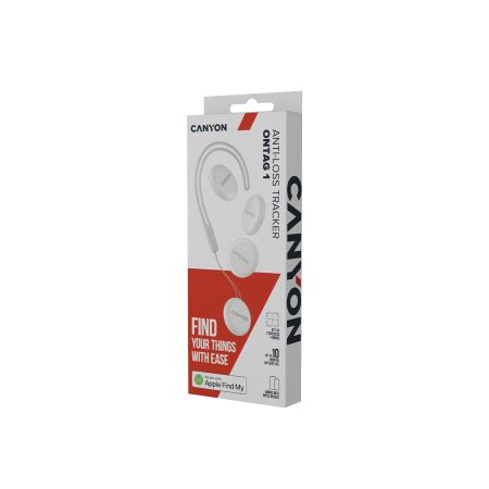Set 4 dispozitive anti pierdere, Alb, Smart ONTAG 1, Canyon 728492