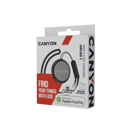Dispozitiv anti pierdere, Negru, Smart ONTAG 1, Canyon 728510
